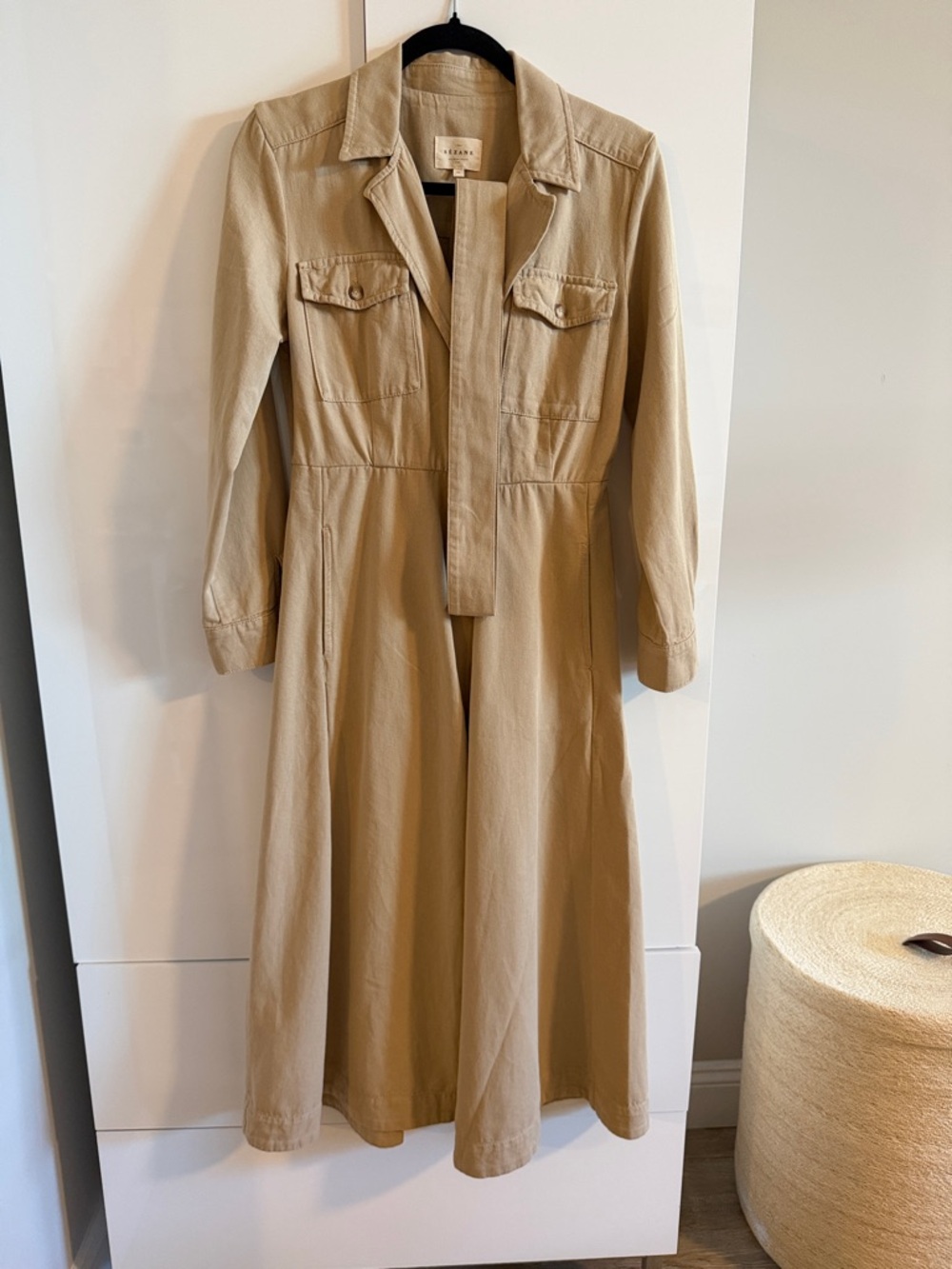 💃🏻Sezane💃🏻 Filomena Dress• Safari Beige • 2/34 - Picture 3 of 8